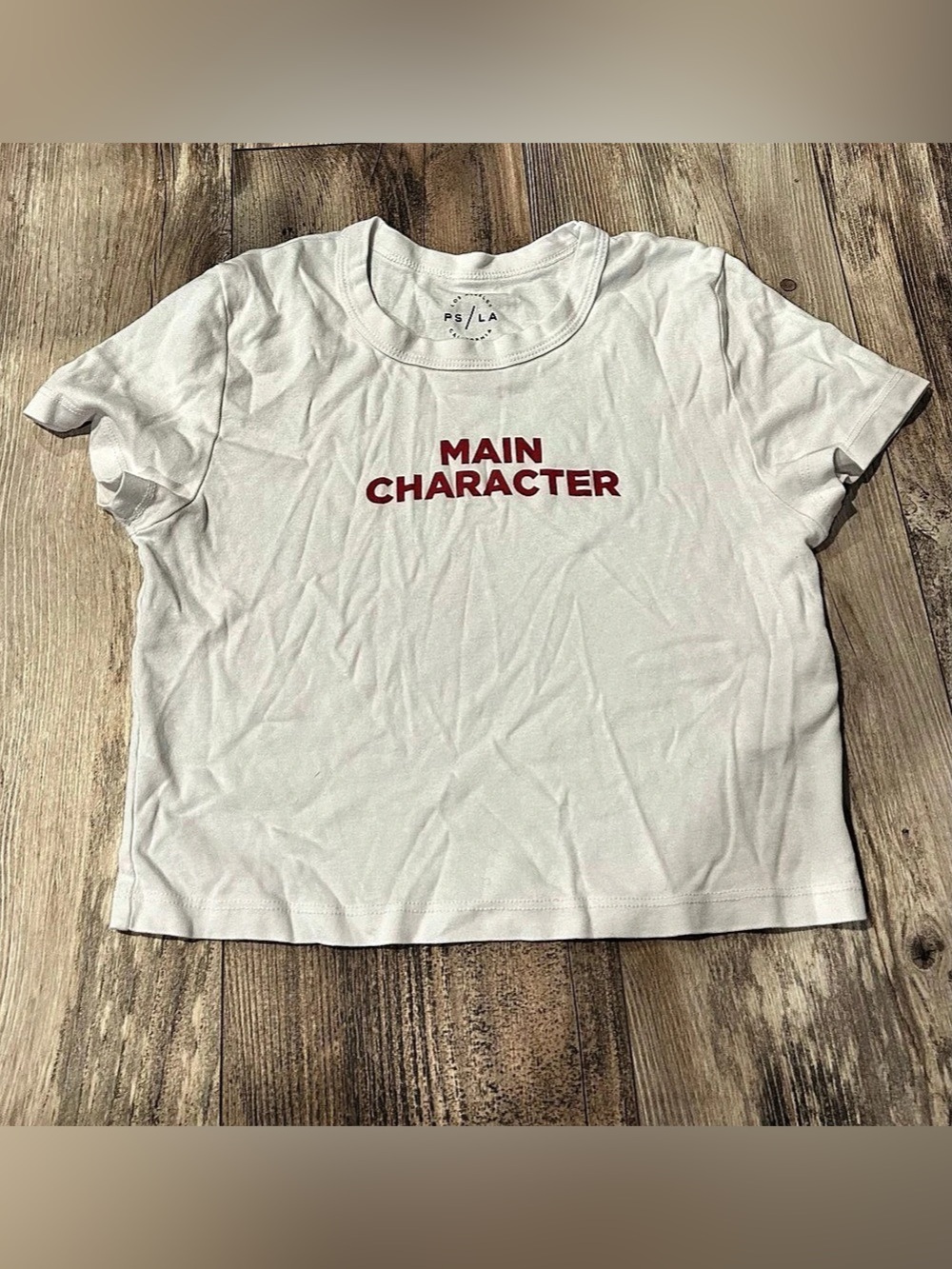 PS / LA Main Character Baby T-Shirt Graphic Tee White